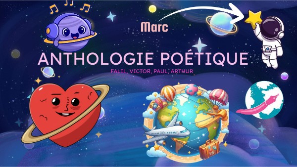 Anthologie poétique Falil, Victor, paul, Arthur