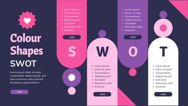 COLOR SHAPES SWOT