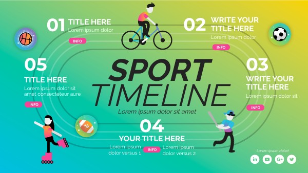 SPORT VIBRANT TIMELINE | Genially