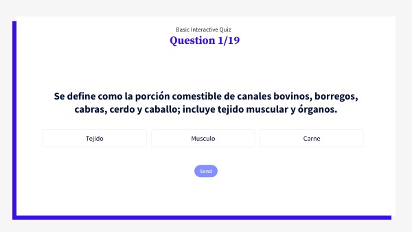 Basic Interactive Quiz | Genially
