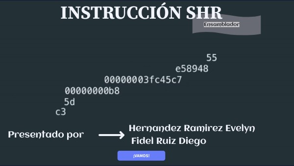 Instrucción SHR | Genially